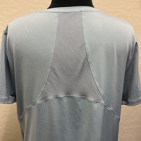Under Armour RUSH Vent T-Shirt NEW Slate Blue Fitted Stretch Mesh Size L - Picture 6 of 12